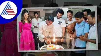 ಕಾರು ಚಾಲಕನ ಹುಟ್ಟುಹಬ್ಬವನ್ನು ಅದ್ದೂರಿಯಾಗಿ ಆಚರಿಸಿದ ರಾಮ್ ಚರಣ್; ಫೋಟೋ ವೈರಲ್  