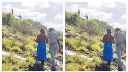 കാമുകൻ കാലുമാറി; ആത്മഹത്യ ഭീഷണയുമായി പാറക്കെട്ടിന് മുകളിൽ പെൺകുട്ടി -വീഡിയോ