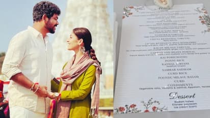 பலாப்பழ பிரியாணி முதல் பாதாம் அல்வா வரை.... கம கமக்கும் விக்கி - நயனின் திருமண விருந்து - மெனு லிஸ்ட் இதோ