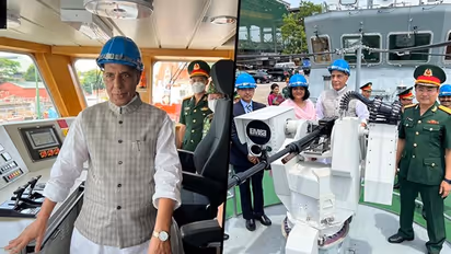 Defence Minister Rajnath Singh hands over 12 high-speed guard boats to Vietnam