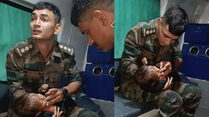 ಪುಟ್ಟ ಕಂದನನ್ನು ರಕ್ಷಿಸಿದ ಯೋಧನಿಗೆ ಹ್ಯಾಟ್ಸ್ ಆಫ್ ಎನ್ನುತ್ತಿದ್ದಾರೆ ಭಾರತೀಯರು!