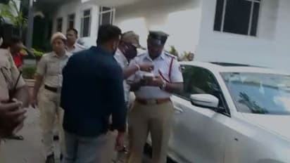 ನಾನು ಯಾರ ಮಗಳು ಗೊತ್ತಾ?: ಟ್ರಾಫಿಕ್ ಪೊಲೀಸರೊಂದಿಗೆ ಅರವಿಂದ ಲಿಂಬಾವಳಿ ಪುತ್ರಿ ಕಿರಿಕ್