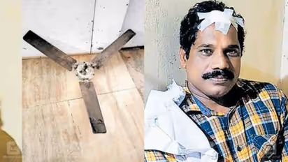 സഹോദരിക്ക് കൂട്ടിരിക്കാനെത്തി, കറങ്ങിക്കൊണ്ടിരുന്ന ഫാൻ തലയിൽ പതിച്ചു, അഞ്ച് തുന്നിക്കെട്ട്