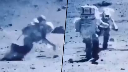NASA's blooper shows astronauts stumbling while walking on the Moon; viral video