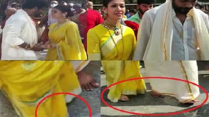 Nayanthara Vignesh: லேடி சூப்பர் ஸ்டார்னா பெரிய இதா? செருப்போட கோவிலுக்குள்ள போலாமா? பொங்கும் பக்தர்கள்!!