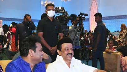 பிரபலங்கள் புடைசூழ நடந்த ஏ.ஆர்.ரகுமான் மகள் கதீஜாவின் திருமண வரவேற்பு நிகழ்ச்சி - முதல்வர் பங்கேற்பு