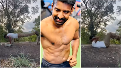 பாறைகள் மேல் வெறித்தன ஒர்கவுட் செய்யும் சூரி.. படப்பிடிப்பு தளத்தில் உடற்பயிற்சி வீடியோ!!