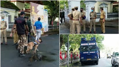 തൃശൂരിലും കനത്ത സുരക്ഷ; ജലപീരങ്കി അടക്കമുള്ള സംവിധാനങ്ങള് ഒരുക്കി പൊലീസ്, മാര്ച്ചുമായി യൂത്ത് കോണ്ഗ്രസ്