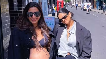 ವಿಚಿತ್ರ ಸ್ಟೈಲ್‌ನಲ್ಲಿ  ಬೇಬಿ ಬಂಪ್‌ ತೋರಿಸಿ ಟ್ರೋಲ್‌ಗೆ ಗುರಿಯಾದ Sonam Kapoor 