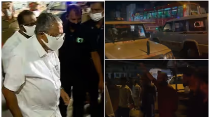 കണ്ണൂരിലേക്ക് പോകും വഴി രാത്രിയും കരിങ്കൊടി; വടകരയിൽ മുഖ്യമന്ത്രിക്കെതിരെ പ്രതിഷേധം, 10 പേർ കസ്റ്റഡിയിൽ