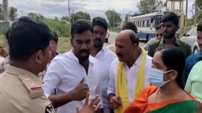 టీడీపీ చలో కలెక్టరేట్‌ను అడ్డుకున్న పోలీసులు.. తీవ్ర ఉద్రిక్తత.. పరిటాల శ్రీరామ్‌, పోలీసుల మధ్య వాగ్వాదం