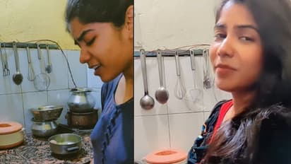 അടുക്കള ജോലിക്കിടെ പാട്ട്; വൈറലായി യുവതിയുടെ വീഡിയോകള്‍