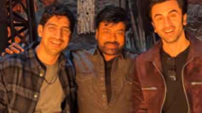 Brahmastra : രണ്‍ബിര്‍ കപൂറിന്റെ 'ബ്രഹ്‍മാസ്‍ത്ര'യ്‍ക്ക് ചിരഞ്‍ജീവിയുടെ ശബ്‍ദം- വീഡിയോ