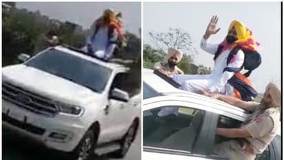 ഓടുന്ന കാറിന്‍റെ മുകളിലിരുന്ന് പുലിവാല് പിടിച്ചൊരു ഗതാഗതമന്ത്രി!