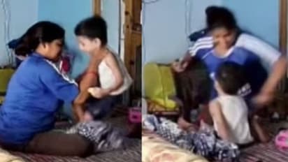 जबलपुर की बेरहम नैनी: भूख से बिलखते बच्चे को दनादन मारती घूंसे-गर्दन दबाती...आंते सुजो दीं, क्रूरता की तस्वीरे