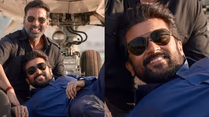 Soorarai Pottru : 'ചെറിയൊരു അതിഥി വേഷം'; അക്ഷയ് കുമാറിനൊപ്പമുള്ള സ്റ്റില്ലുമായി സൂര്യ