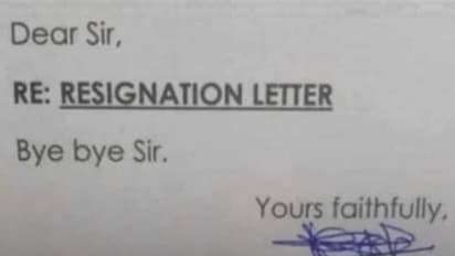 Short and sweet resignation letter goes viral, Netizens share their stories
