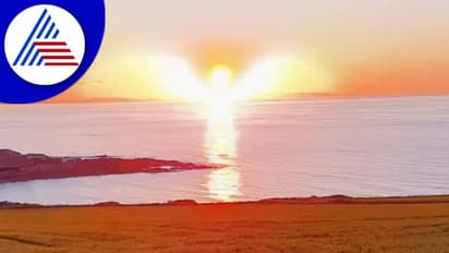 ಸೂರ್ಯಾಸ್ತದಲ್ಲಿ ಕಂಡ ಅಪರೂಪದ ದೃಶ್ಯ ಕಾವ್ಯ... ಸೆರೆ ಹಿಡಿದ ಹವ್ಯಾಸಿ ಛಾಯಾಗ್ರಾಹಕ