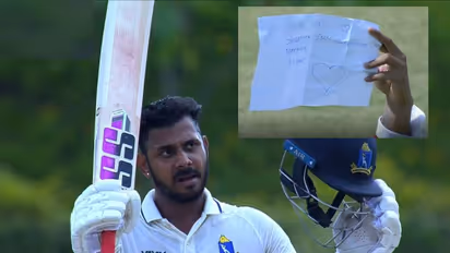 ఐ లవ్ యూ సుస్మిత... రంజీ ట్రోఫీ సెమీ ఫైనల్‌లో సెంచరీ తర్వాత బెంగాల్ మినిస్టర్ స్పెషల్ నోట్...