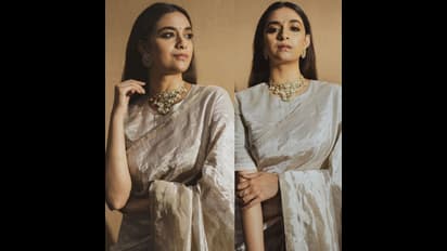 Keerthy Suresh: చీరలో కీర్తి సోయగాలు... సాంప్రదాయ దుస్తుల్లో మైమరిపిస్తున్న కళావతి!