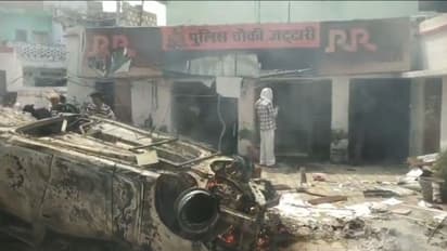 അഗ്നിപഥ് പ്രതിഷേധം യുപിയില്; ജട്ടാരി പൊലീസ് സ്റ്റേഷന് തീയിട്ടു, വാഹനവും കത്തിച്ചു