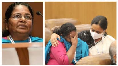 'ലോക കേരളസഭ വിജയിച്ച പ്രവാസികളുടെ കഥ പറയുന്ന വേദിയല്ല'; മോളി എലിസബത്തിനെ ചേർത്തുപിടിച്ച് വീണാ ജോർജ്