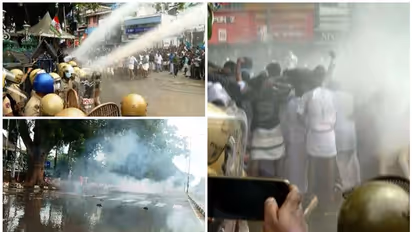 ലാത്തി, ജലപീരങ്കി, ടിയര്‍ ഗ്യാസ്;  യൂത്ത് കോൺഗ്രസ് സെക്രട്ടറിയേറ്റ് മാര്‍ച്ചിൽ സംഘര്‍ഷം