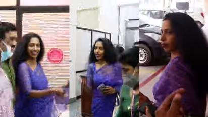 ലോകകേരള സഭയ്ക്കിടെ അനിത പുല്ലയിൽ നിയമസഭാ സമുച്ചയത്തിൽ 