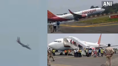 പക്ഷി ഇടിച്ച് വിമാനത്തിന് തീപിടിച്ചു, സ്പൈസ് ജെറ്റ് വിമാനം അടിയന്തരമായി നിലത്തിറക്കി, വൻ അപകടം ഒഴിവായി