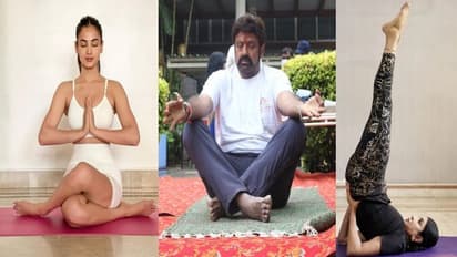 బాలకృష్ణ, సోనాల్ చౌహాన్, మంచు లక్ష్మి, స్మితా యోగా ఫోజులు.. ఆకట్టుకుంటున్న టాలీవుడ్ స్టార్స్ యోగాసనాలు.. 