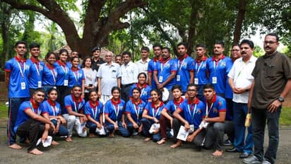 India@75 ಪ್ರತಿಷ್ಠಿತ ಕೇರಳ ಕಲಾಮಂಡಲಂ ತಲುಪಿದ ವಜ್ರ ಜಯಂತಿ ಯಾತ್ರೆ!