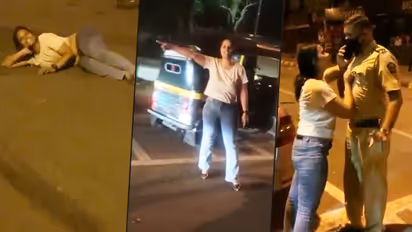 Drunken Mumbai woman creates ruckus; abuses policeman, cab driver