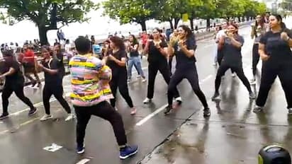 Watch: Mumbaikars dance to ‘In Da Getto’ song at Nariman Point; Internet hearts it
