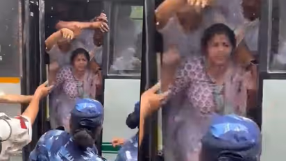 Mahila Congress chief Netta D'Souza spits at Delhi cops; faces backlash on social media