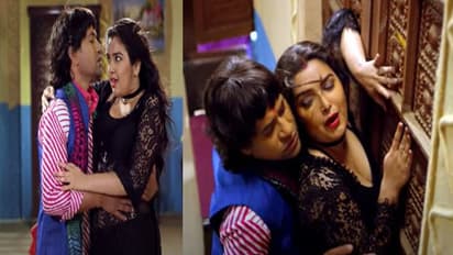 Amrapali Dubey ने ब्लैक नाइटी में दिखाई हॉट अदाएं तो Nirahua नहीं रख पाए खुद पर काबू, देखें वीडियो