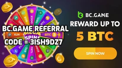 BC.Game Referral Promo Code: 3ish9dz7 (Use for best sign-up bonus)