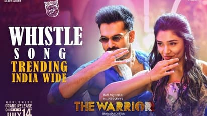 రామ్‌ ఫ్యాన్స్ కి రోలెక్స్ సర్‌ప్రైజ్.. దుమ్ములేపుతున్న `విజిల్‌` సాంగ్‌..