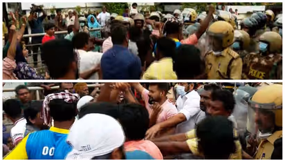 കോഴിക്കോട് ആവിക്കലിൽ മാലിന്യ സംസ്കരണ പ്ലാൻറിനെതിരെ പ്രതിഷേധം ; റോഡ് ഉപരോധം, അറസ്റ്റ്