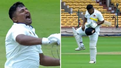 ரஞ்சி ஃபைனலில் சதமடித்த சர்ஃபராஸ் கான்.. உணர்ச்சி பெருக்கில் கண்ணீருடன் சதத்தை கொண்டாடிய வைரல் வீடியோ