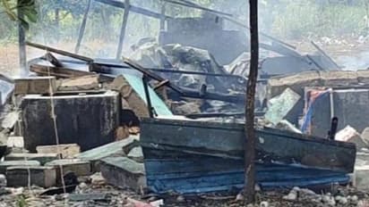 கடலூரில் பட்டாசு ஆலை விபத்து.. 3 பேர் பலி.. மீட்பு பணியில் காவல்துறையினர்..