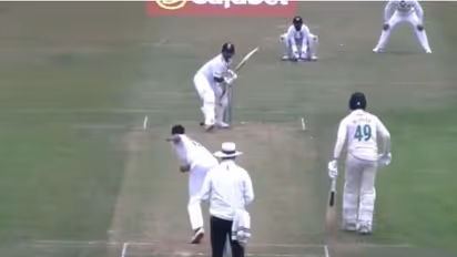 ഉമേഷിനെ സിക്സറിന് തൂക്കി റിഷഭ് പന്തിന്റെ ഫിഫ്റ്റി, അതും ഫ്ലിക് ഷോട്ടില്- വീഡിയോ