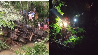 നീലേശ്വരത്ത് ലോറി മറിഞ്ഞ് ക്ലീനർ മരിച്ച സ്ഥലത്ത് വീണ്ടും ലോറി മറിഞ്ഞ് അപകടം