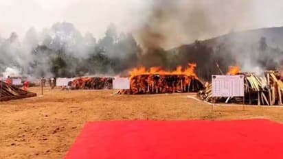 ബെംഗളൂരുവിൽ ഇന്ന് കഞ്ചാവും കൊക്കെയ്നുമടക്കം 21 ടൺ  മയക്കുമരുന്ന് കൂട്ടിയിട്ട് കത്തിക്കും