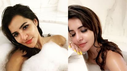 Ashu Reddy: బాత్ టబ్బులో స్నానం చేస్తున్న ఫోటోలు షేర్ చేసిన అషు... ఆ నురగ కరిగిందో!