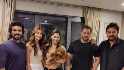 సల్మాన్, అమీర్ లకు చరణ్ దంపతులు ఆతిథ్యం... జాయిన్ అయిన వెంకీ, పూజా!