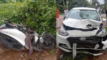 നിയന്ത്രണം വിട്ട് കാർ ഹോട്ടൽ ജീവനക്കാരിയെ ഇടിച്ച് തെറിപ്പിച്ചു, സ്കൂട്ടർ യാത്രികയ്ക്കും ഗുരുതര പരിക്ക്