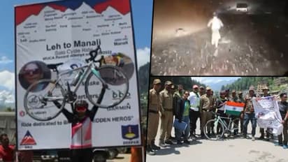 Mother of two creates history, travels from Leh to Manali on cycle