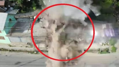 லஷ்கர்-இ-தொய்பா பயங்கரவாதியின் மறைவிடம் அழிப்பு… வெளியானது ட்ரோன் காட்சிகள்!!