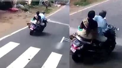 ബസിന് മുന്നില്‍ പെട്ടന്ന് വെട്ടിത്തിരിച്ചു, സഡന്‍ ബ്രേക്കിട്ട് ഡ്രൈവര്‍; സ്കൂട്ടര്‍ യാത്രികന് 11,000 രൂപ പിഴ 