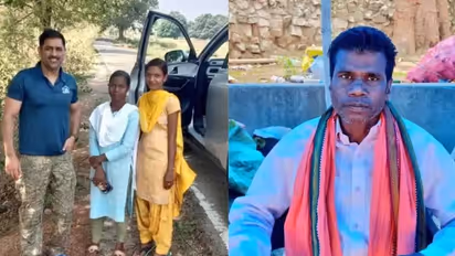 ಮರದ ಕೆಳಗೆ ಕೂರುವ 'ವೈದ್ಯ'ನ ಬಳಿ ಮೊಣಕಾಲು ನೋವಿಗೆ ಚಿಕಿತ್ಸೆ ಪಡೆಯುತ್ತಿರುವ ಎಂಎಸ್ ಧೋನಿ!